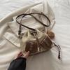 Fashion Single Shoulder Drawstring Crossbody Bags 2026 Autumn Newest Versatile Ins Trendy Bucket Bag High-End Feel For Women