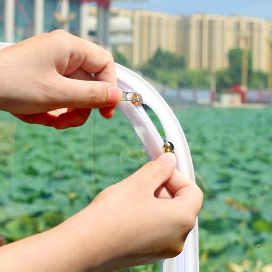 Fensterisolier-Set mit Reißverschluss Winter Thermoisolierte Fensterabdeckung mit Klebeband Wiederverwendbare Dicke Transparente Kunststofffolie zum Winterfestmachen