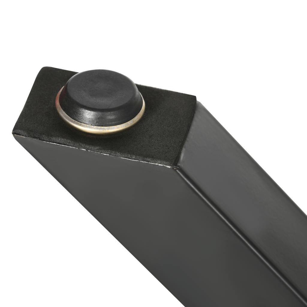 2 Pieces Steel Table Legs Table Feet for Dining Table Desk Coffee Table Table Frame in X-Shape Black 72cm