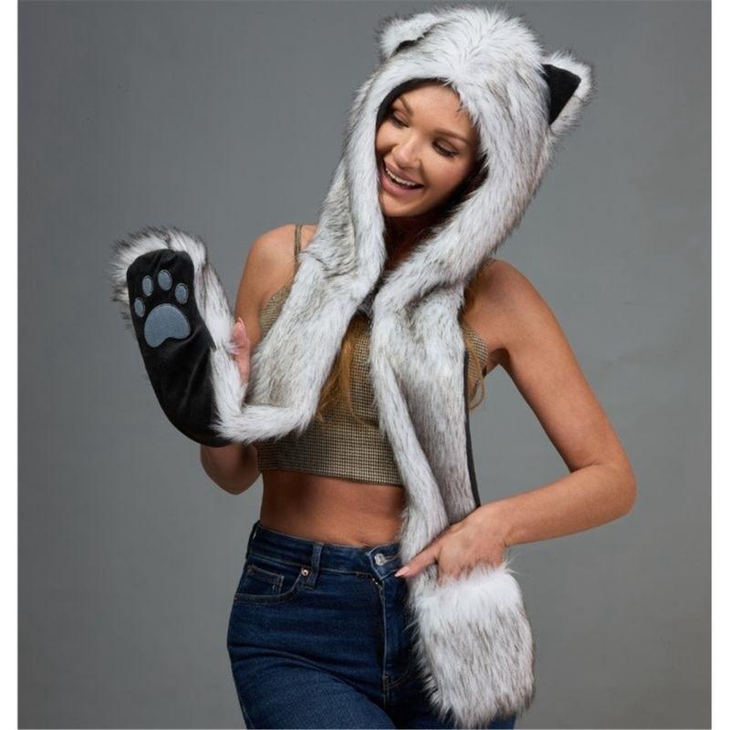 Soft Plush Fleece Hat For Role Play Costume Accessories Warm Winter Cosplay Party Indoor Outdoor Use