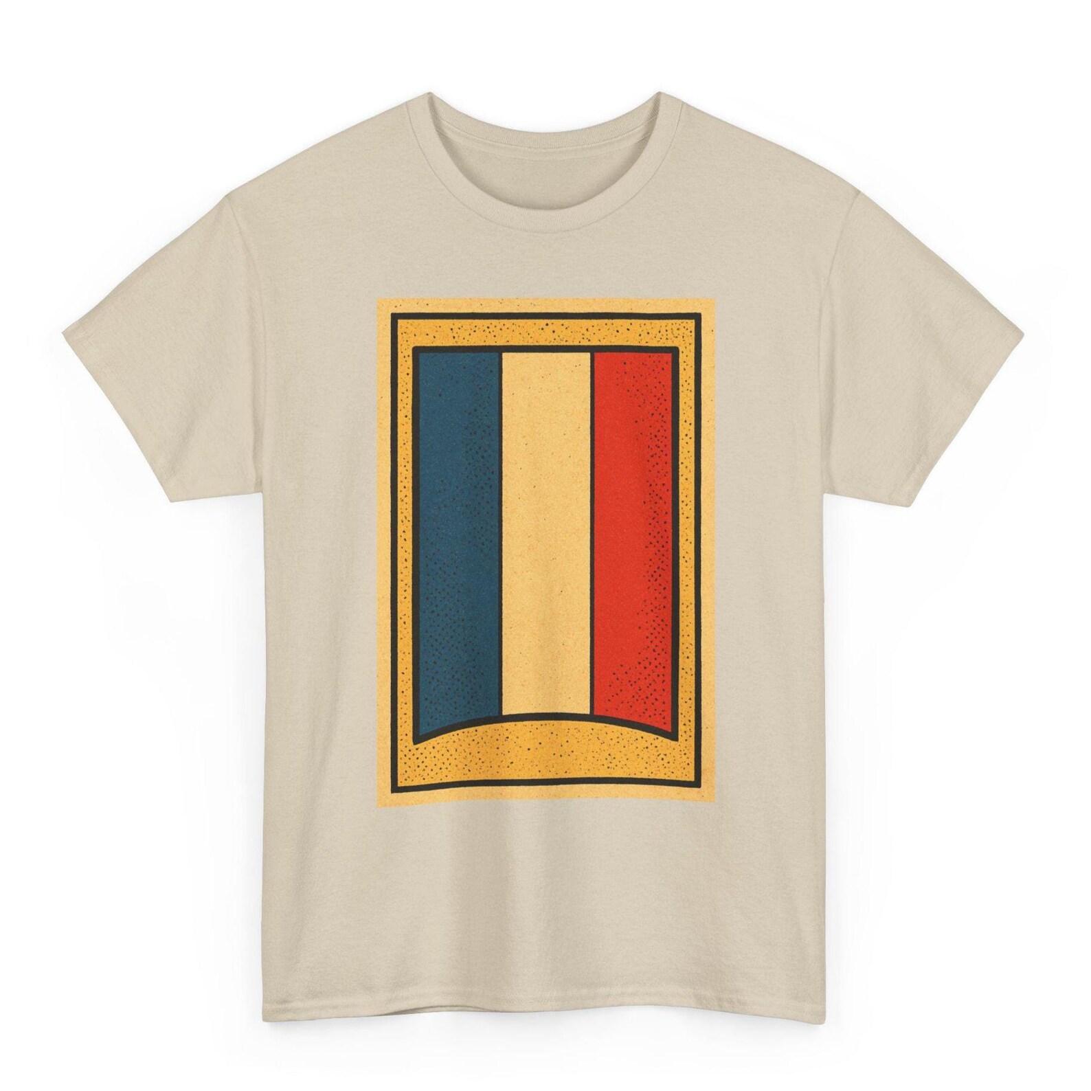 France Flag T-Shirt | Retro French Pride Tee | European Heritage Shirt 2XL
