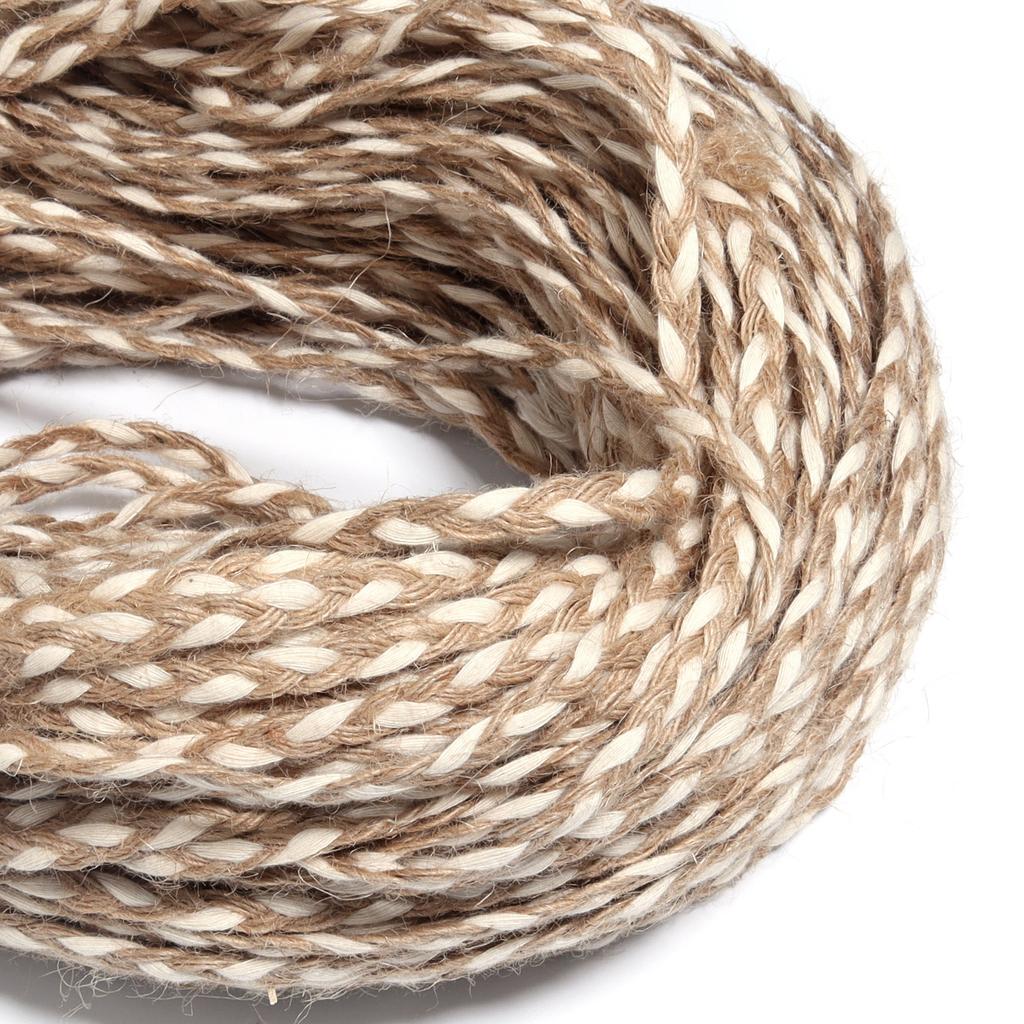 3-żyłowy jutowy warkocz Sznur konopny dekoracyjny Dodatki odzieżowe Akcesoria dekoracyjne Opakowanie pudełka prezentowego Rzemiosło Tkactwo