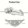 10 Stainless Steel Corner Brackets + 40 Screws  Heavy-Duty Stainless Steel Corner Brace With Screws - 90 °     Angle Support, Scratch-Resistant,