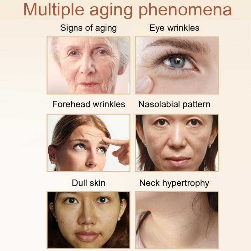 Compact face lift, portable, removes wrinkles around the eyes and neck and is anti-aging