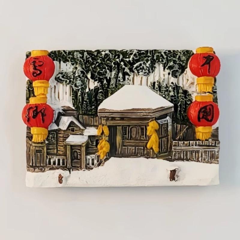 China Fridge Stickers Namtso Jokhang Temple Tourist Souvenirs XI An LijiangTibet Fridge Magnets Home Decor Wedding Gifts