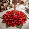 3D Flower Floor Mat Absorbent Large Flower Area Rug Non-Slip Bathroom