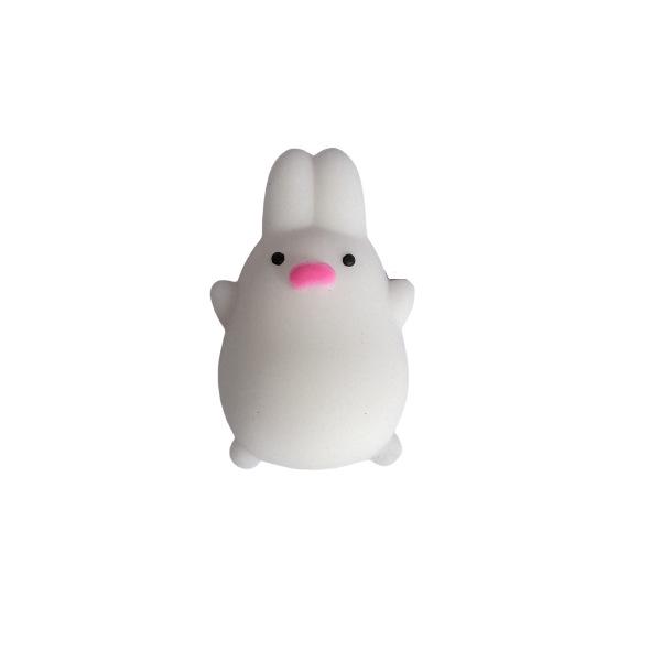 Japan Moe Small Animal Squeeze Toy: Soft Rubber Dumpling Peach