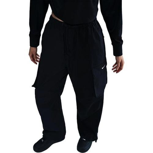 Nike Calças Cargo Esportivas Femininas Preto/Branco IB1059-010