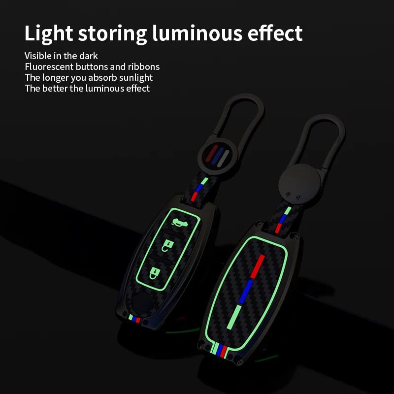 Zinc Alloy Car Key Case Cover 2/3/4/5 Button For Nissan Rogue Altima Maxima Sentra X Trail Patrol Murano Pathfinder Armada Versa