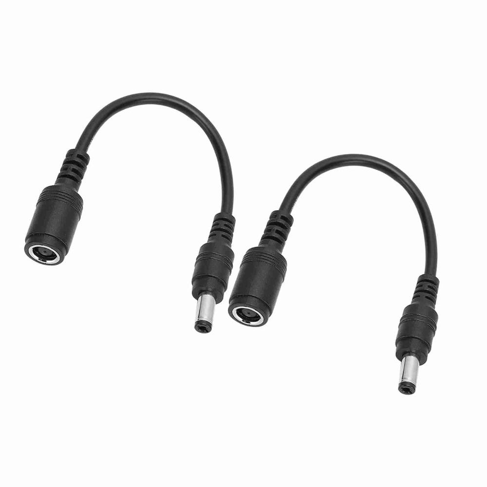 2PCS 7.4x5.0mm Female DC Power Charger Adapter Black Connector Wire for for HP Laptop Office