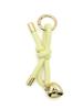 INS-Stil Gewebtes Lederseil Schlüsselanhänger & Schleifen-Taschenanhänger Lanyard