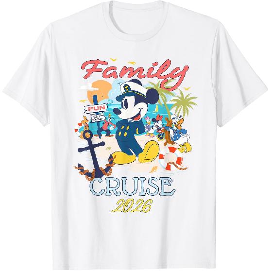 Disney Mickey Mouse & Friends Family Cruise 2026 Vacation T-Shirt