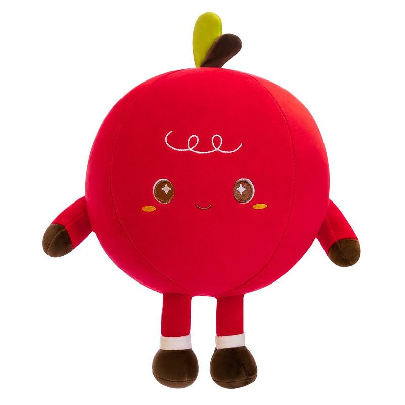 Pomegranate Plush Redskinned Toy Smiling Fruitshaped Stuffed Doll Gift Girls