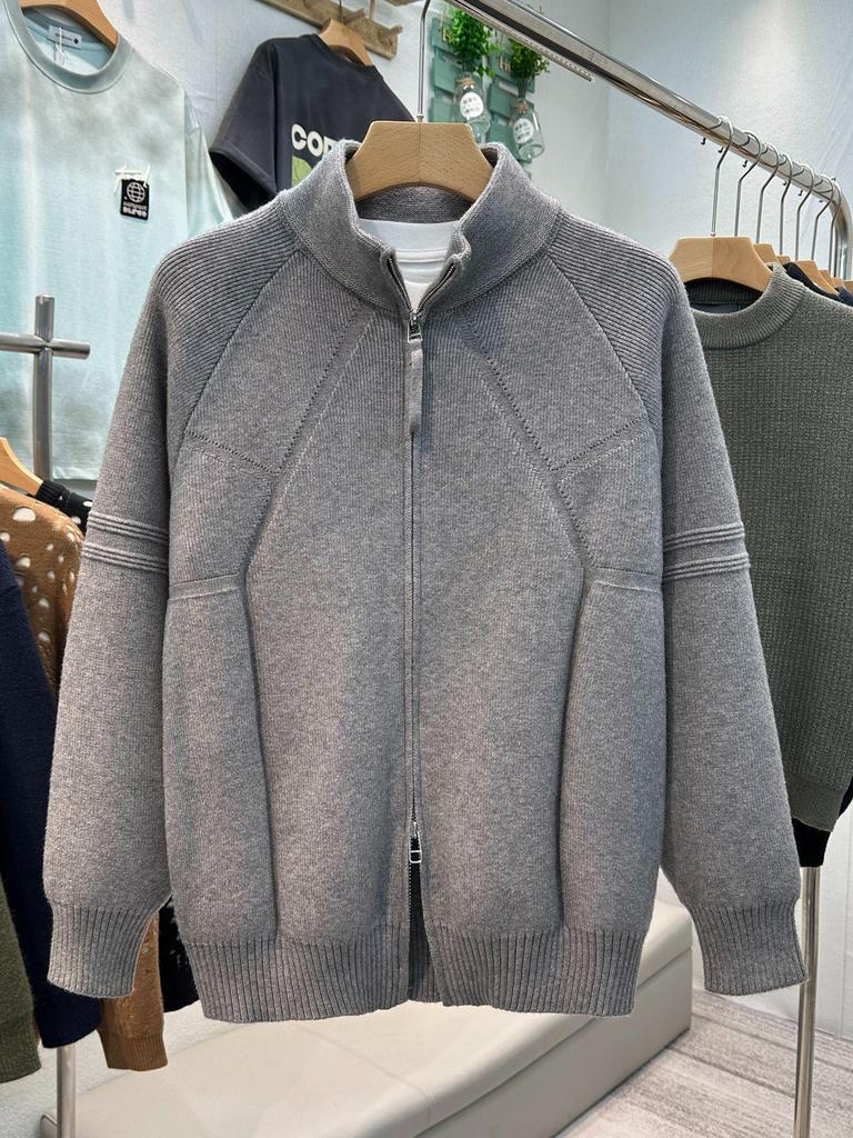Men's Trendy Winter Cardigan Zipper Knitwear Sweater - High-End Casual Pullover
