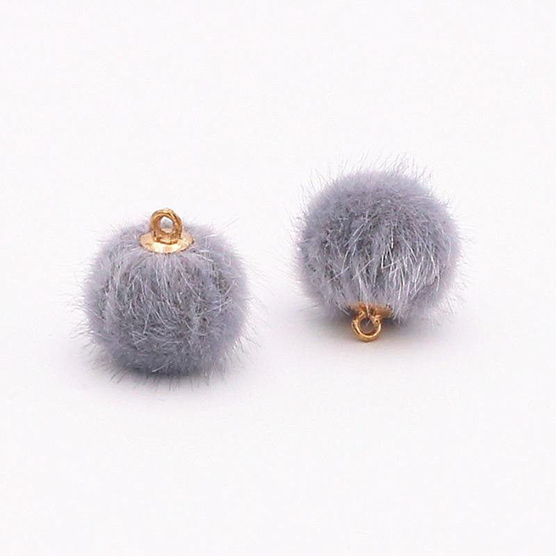 DIY Ornament Accessories 10pcs Key Ring Accessories Clothing Hair Accessories Earrings Eardrops Accessories Pendant Materials Mink Fur Ball