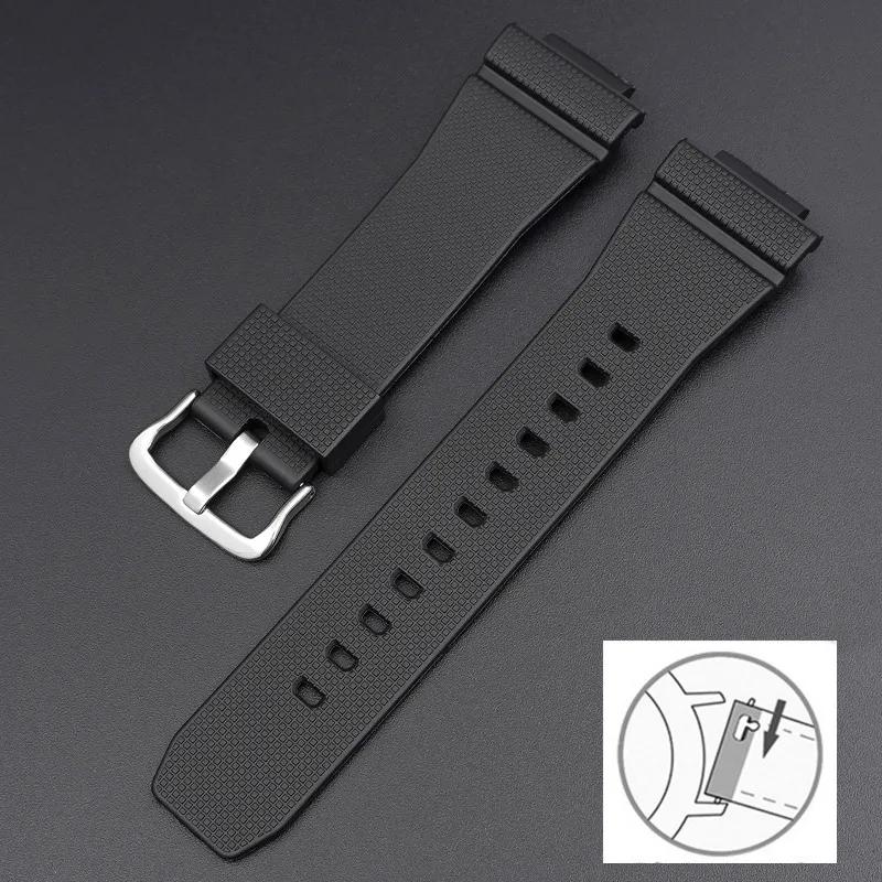 Eik Gummireim For Casio G-Shock GA-2100 GM-2100 Hurtigutløser TPU Resin Herre Sport Dykkerklokkereim Armbånd Tilbehør 16mm