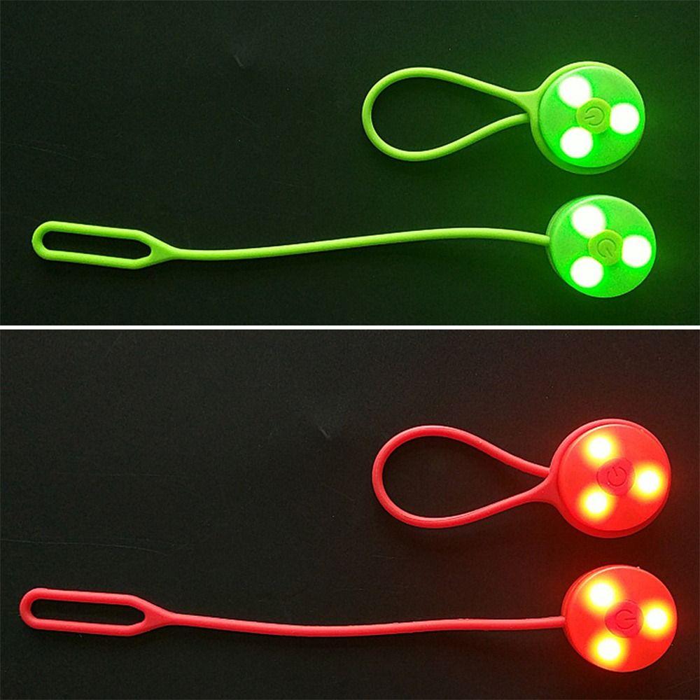 Flash Night Riding Silicone Bicycle Light Bike Rear Light LED Backpack Light Bike Warning Light