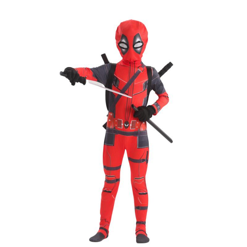 Deadpool Einteiler Bodysuit Kostüm für Kinder & Erwachsene - Halloween Cosplay Outfit