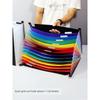 A3 Folder Info Booklet Retractable Organ Standing Desktop Storage Fantastic Art Works Drawing Paper Storage Clip A4