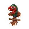 Retro-Stil Papagei High-End Leichter Luxus Vielseitig Übertrieben Bunt Großer Vogel Damen Brosche