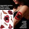 Halloween Tattoo Sticker Waterproof Simulation Scar Horror Half Arm Tattoo Flower Arm Tattoo Sticker