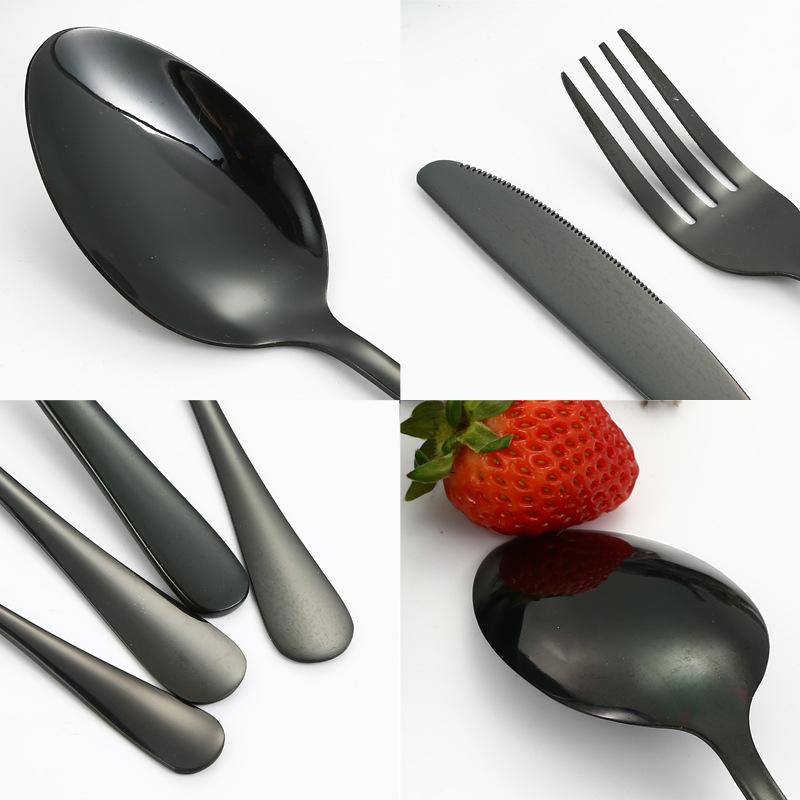 24-częściowe sztućce ze stali nierdzewnej Nóż Widelec i Łyżka Zachodni Nóż i Widelec do Steków