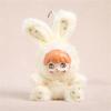Cute Rabbit Plush Keychain Soft Vinyls Toy With PP Cotton Filling Key Chain For Bags And Car Decors 20cm Height