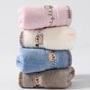 Children's Soft Absorbent Embroidered Cotton Face Towel - Cute Design for Boys & Girls