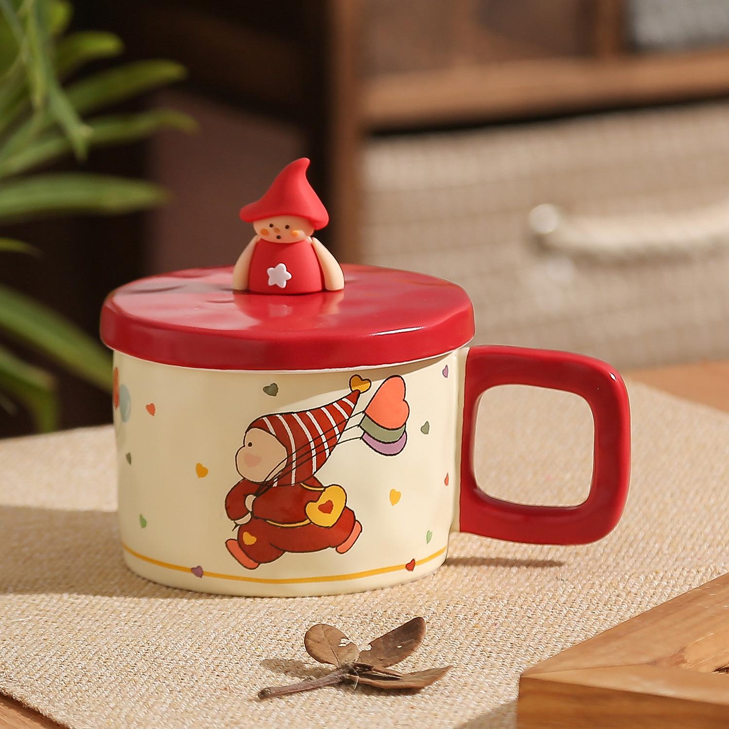 

Мультяшная кружка керамическая чашка подарок на день рождения для мужчин и женщин сестер лучшего друга практичная чашка нового стиля сувенир 301-400ml