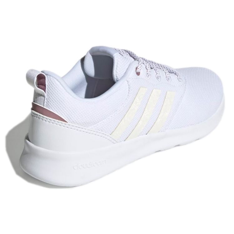 Adidas Neo Qt Racer 2.0 Fabric Comfortable Non-Slip Wear-Resistant Low-Top Casual Shoes Women Sneaker White GX5673