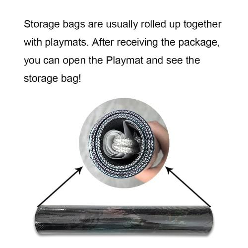 MTG Playmat Size 24 X 14 Inch, Free Storage Bag, Non-Slip Printed Backing, Perfect for Card Game Enthusiasts, TCG Playmat (No Zone, Blood Moon Secrets