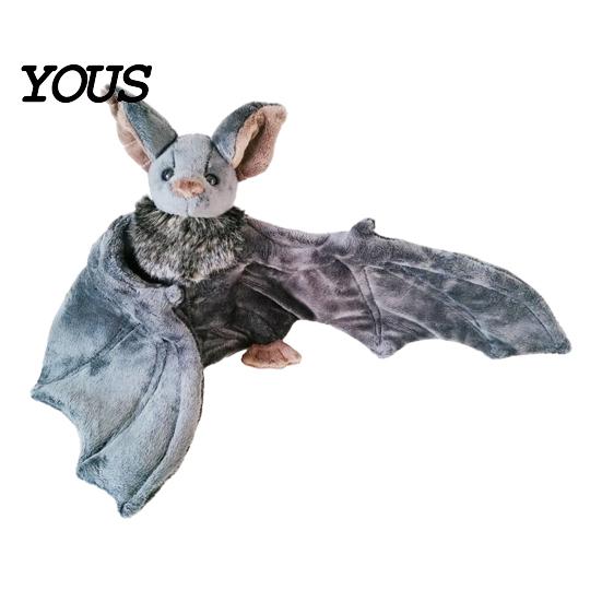 Soft Texture Stuffed Bat Halloween Plush Toy, 24cm Big Animal Pillow Decorative for Parties Kids, Room Decor, Party Favors Kids
