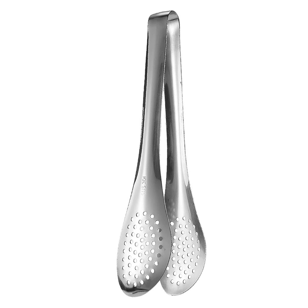 Stainless Steel Food Tongs Versatile Secure Grip Adjustable Width Kitchen Serving Tongs for Home Bak
