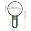 30X Magnifying Makeup Mirror, Handheld Double-Sided Folding Mirror, One Magnifying Glass and One Standard Glass, 360-Degree Rotating Adjustable Handle