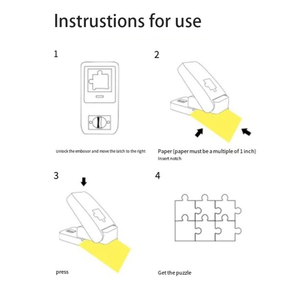 Plastic and Metal Puzzle Punch Portable Puzzle Machine New Hole Punch