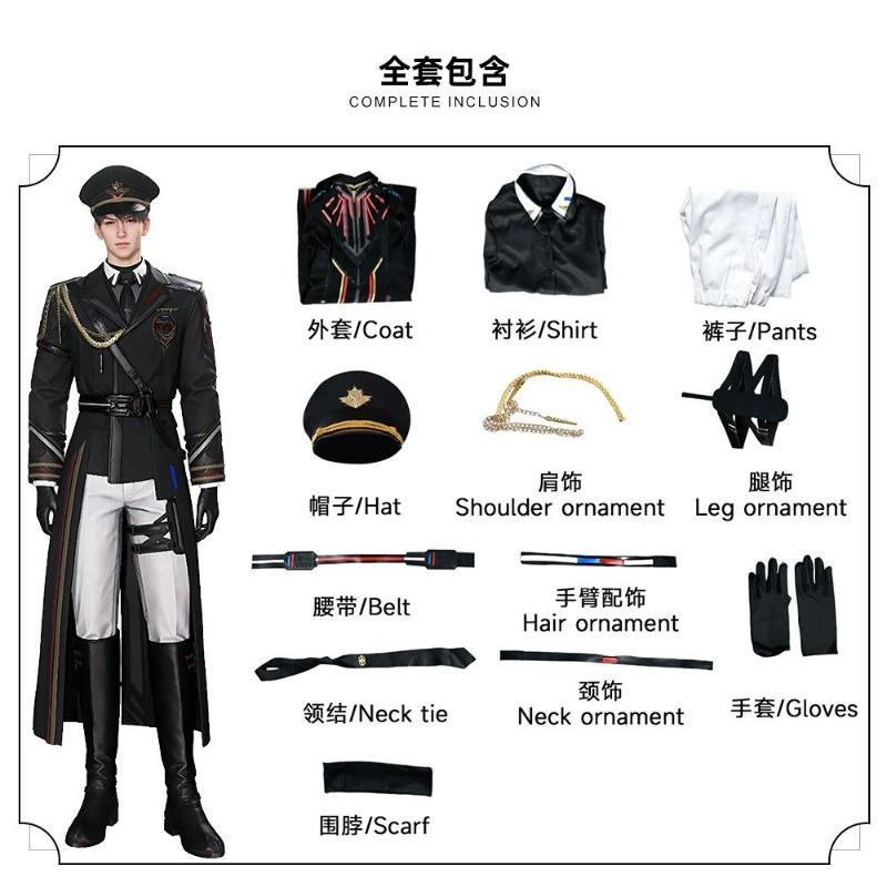 Love And Deepspace Caleb Farspace Executive Game Character Merchandise Two-dimensional Holiday Party Cosplay Costume Set Gifts