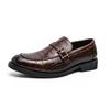 Fashion Casual men's loafers British Style Design Fashion Party Outdoor street trends leather shoes Plus Size Versatile and Slip on