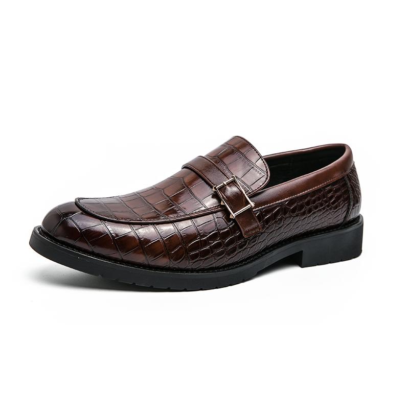 Fashion Casual men's loafers British Style Design Fashion Party Outdoor street trends leather shoes Plus Size Versatile and Slip on