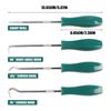 Oil Seal Removal Tool 4-Pieces Portable Precision Professional Remover Separator Extractor O Ring Tool for Lock Bearing