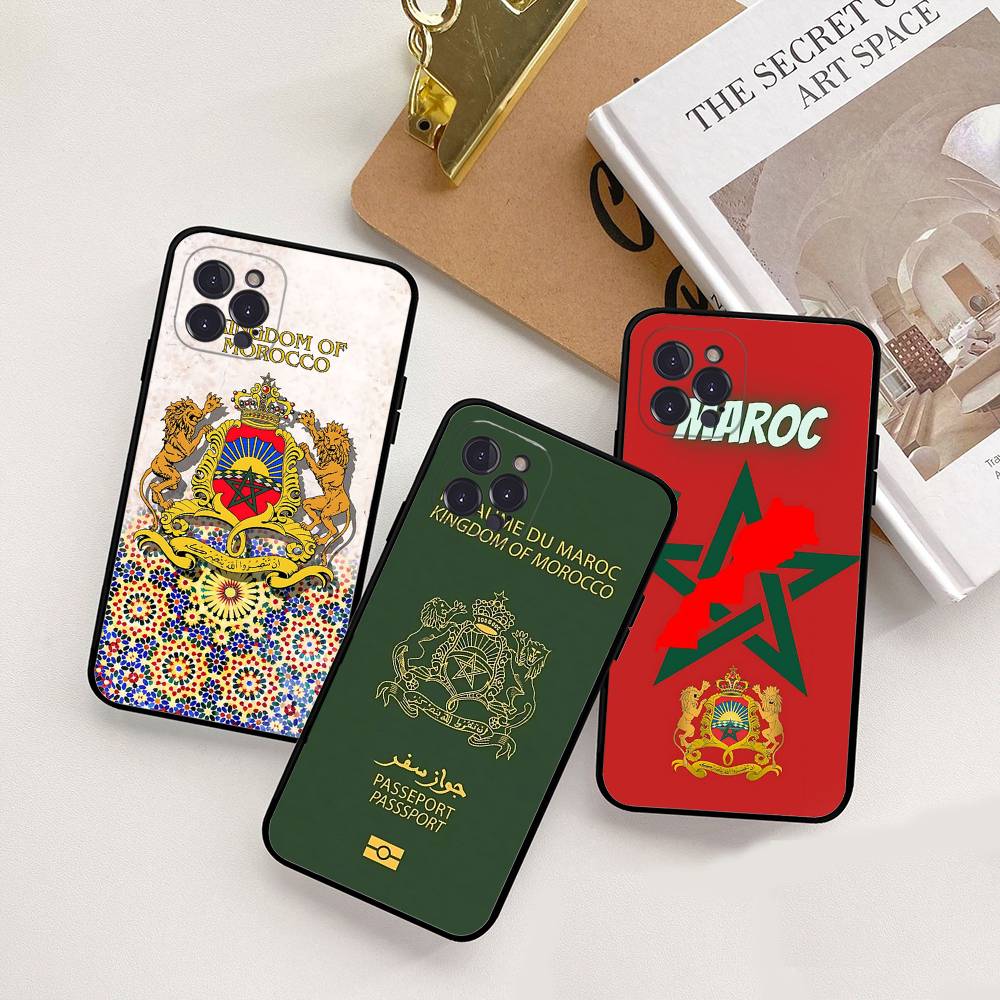 Maroc M-Marokko Flagge Für IPhone 17 16 15 14 13 12 11 Pro Max 13 17Air Stoßfest Weiche Handyhüllen Coque