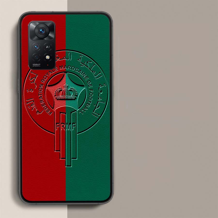 Morocco Flag Phone Case For Xiaomi Redmi Note 12 Pro Plus 5G 12S 11 11E 11T Pro 10 9 8 7 11S 10S 4G 9T 8T 9S Capa Coque Cover So