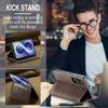 Flip Wallet Case for Samsung Galaxy Z Fold 8, Leather Magnetic Folio Cover with Card Holder, Kickstand - TPU Shockproof Case
