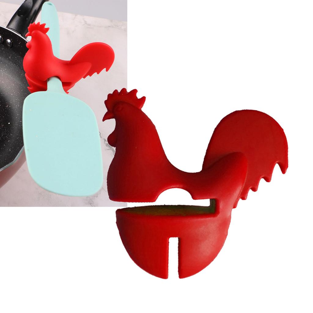 Kitchen Rooster Pot Clip Soft Elastic Silicone Rooster Kitchen Accessories Clip for Home