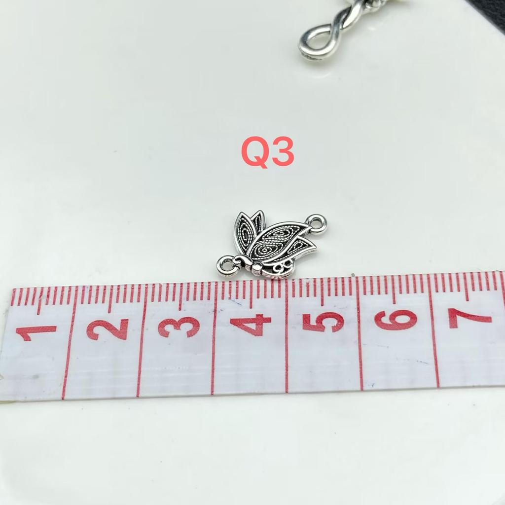 Retro Silver Butterfly & Star Bowknot Flower Alloy Jewelry Nail Gold Metal Accessories