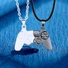 2Pcs/set Fun Game Console Pendant Necklace Magnetic Game Controller Couple Necklace Valentine's Day Gift Jewelry