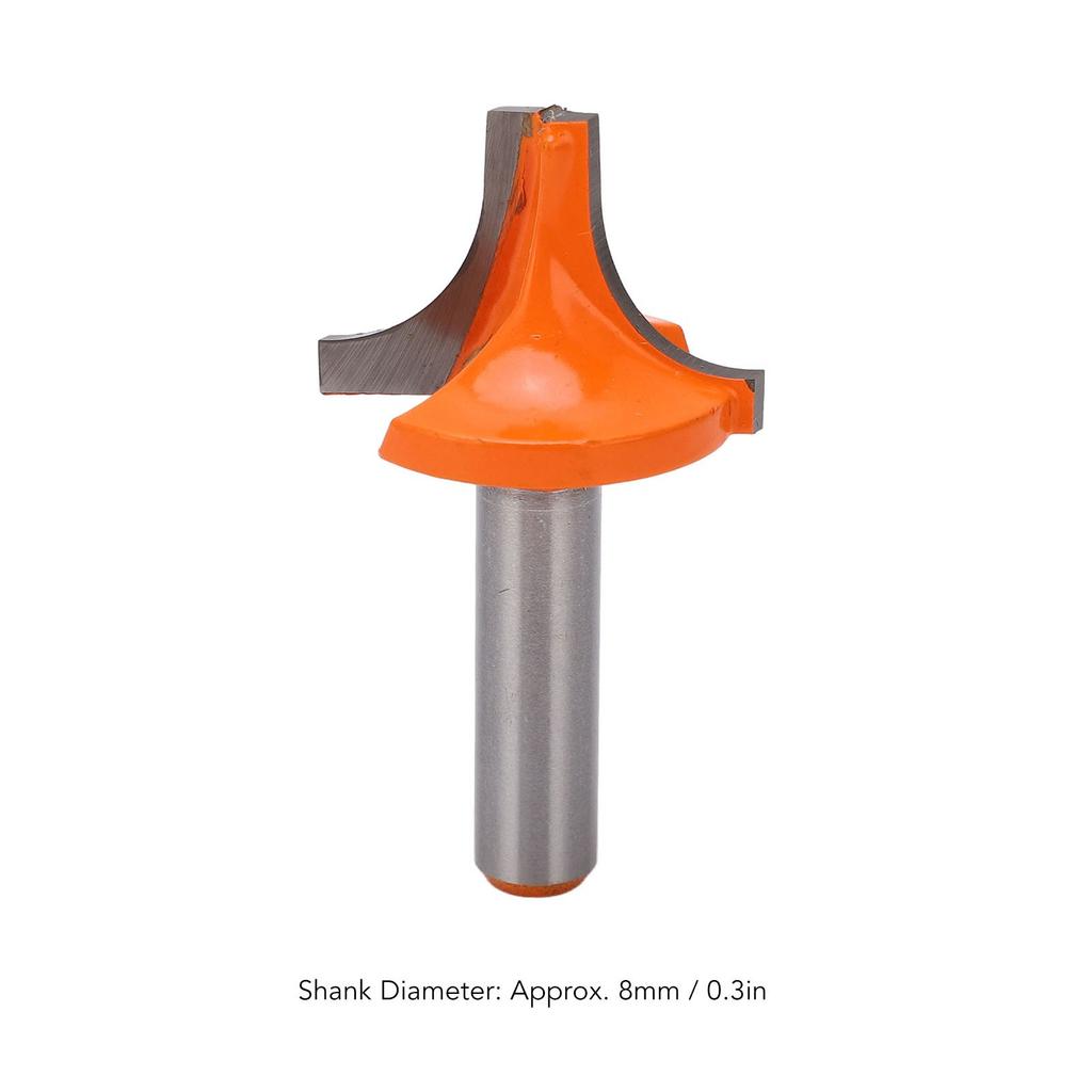 Roundover Edging Router Bit 8mm Shank   Woodworking Milling Cutter Tool for Baseboard