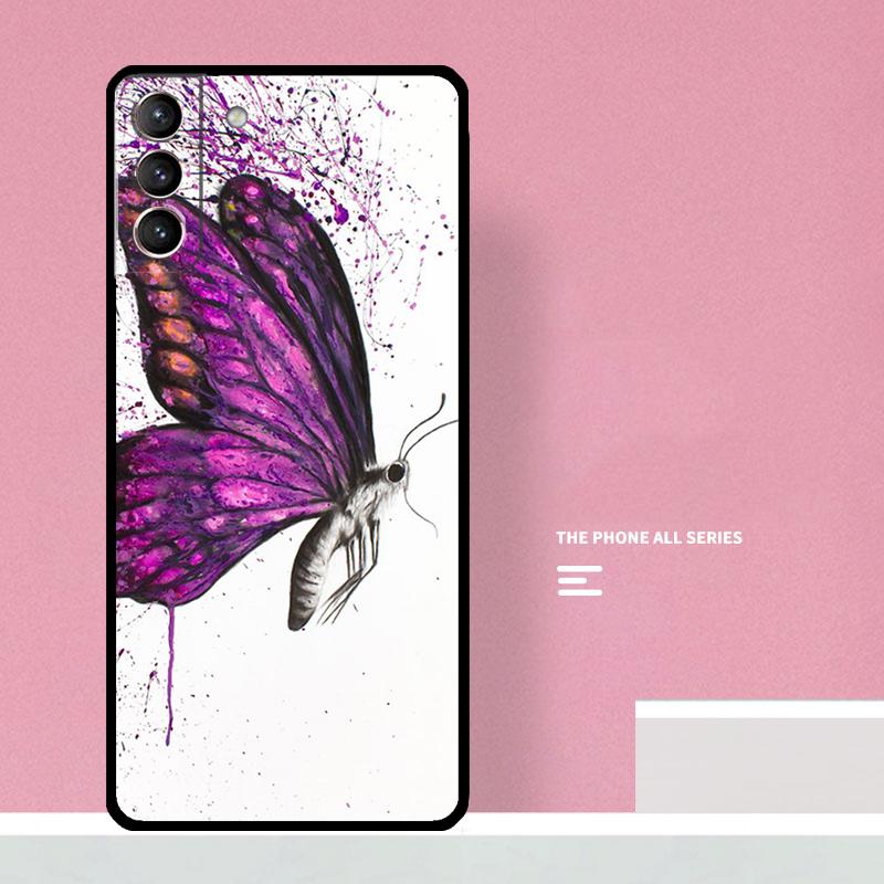 Luxury Butterfly Phone Case For Samsung Galaxy S25 S26 Ultra S20 S21 S22 S23 S24 Plus S10 S25 FE Cover Coque