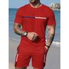 3D Printed Short Sleeved Pants Set, Men's Fashionable Sportswear and Casual Wear