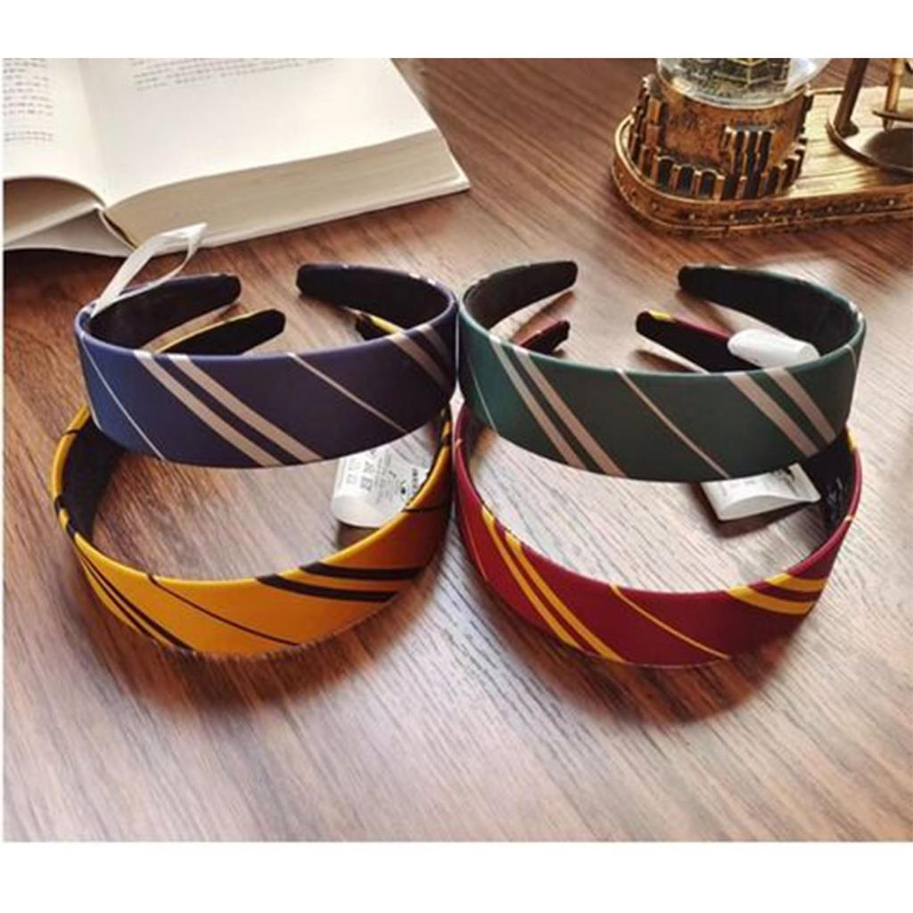 Harry Potter Style Ribbon Headband Gryffindor Magic Hair Accessory Perfect for Cosplay and Parties Set of 1 -