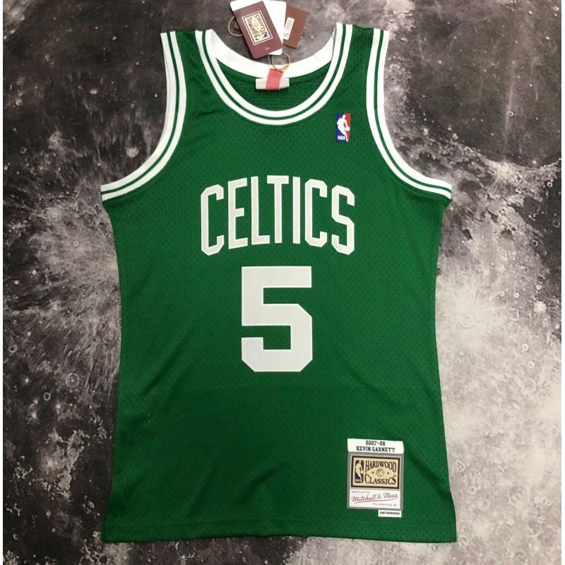 Maglia da Basket Retro Boston Celtics Era 2007-08 Pierce Garnett Allen Ricamata Cotone Maglia Squadra Unisex